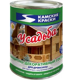 Защитно-декоративн.состав УСАДЬБА 0,8Л. Орех
