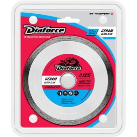 ДИСК 125*2*22,2 СПЛОШНОЙ АЛМАЗНЫЙ УЛЬТРАТ.ВЛАЖ.РЕЗ DIAFORCE ULTRA 14125U