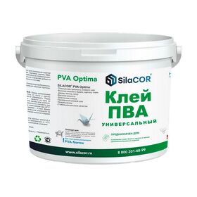 КЛЕЙ ПВА SilaCOR 1КГ УНИВЕРСАЛЬНЫЙ