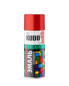 АЭРОЗОЛЬ KUDO ЭМАЛЬ КРАСНАЯ 520мл.