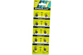 БАТАРЕЙКА LR48 AG5 1шт. АЛКАЛИНОВАЯ Ergolux