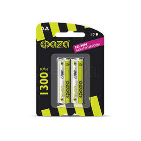БАТАРЕЙКА АККУМУЛЯТОРНАЯ  2шт ФАЗА LR6 1300mAh