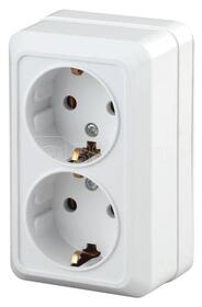 РОЗЕТКА  2*2 Intro Quadro 2-204-01 С/З