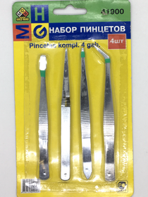НАБОР ПИНЦЕТОВ 4 ШТ.  MGH  41900