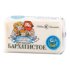 МЫЛО ТУАЛЕТНОЕ 140 ГР. БАРХАТИСТОЕ НЕВСКАЯ КОСМЕТИКА