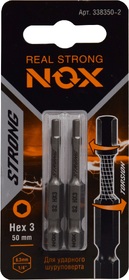 БИТА торсионная  HEX3-25мм NOX STRONG 331325-5В